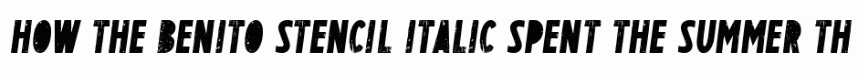 BENITO Stencil italic