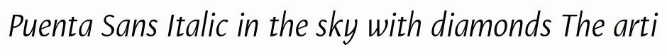 Puenta Sans Italic