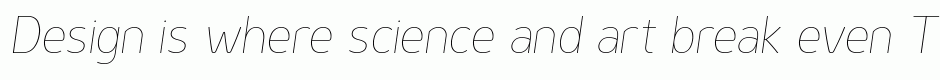 Genius Thin Italic