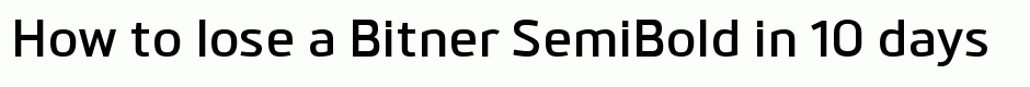 Bitner SemiBold