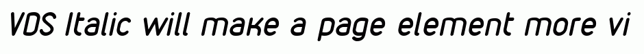 VDS Italic