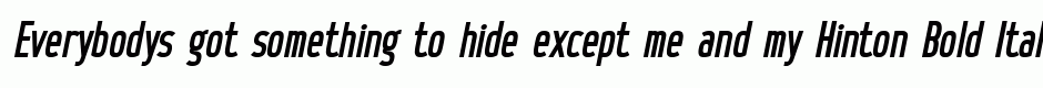 Hinton Bold Italic