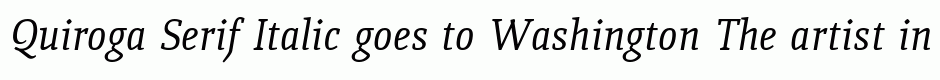 Quiroga Serif Italic