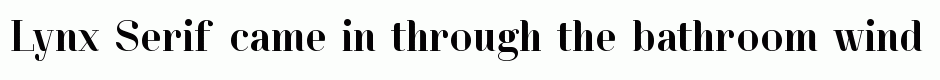 Lynx Serif