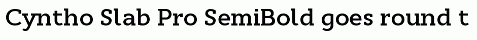 Cyntho Slab Pro SemiBold