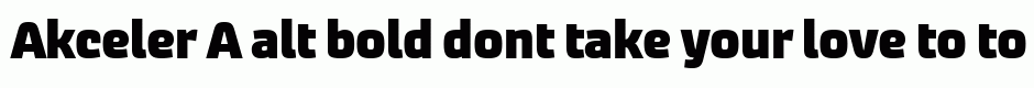 Akceler A alt bold