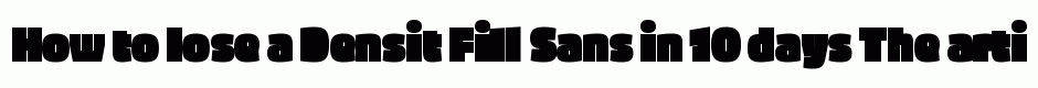Densit Fill Sans
