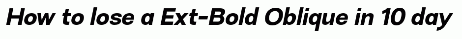 Ext-Bold Oblique