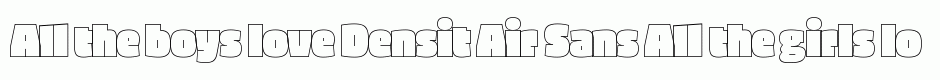 Densit Air Sans