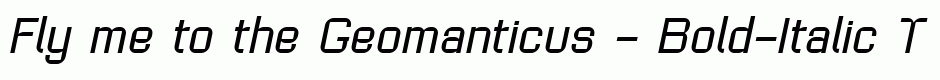 Geomanticus - Bold-Italic
