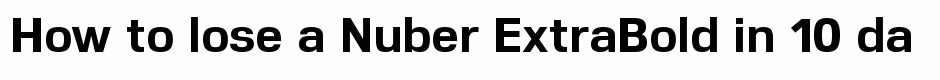 Nuber ExtraBold