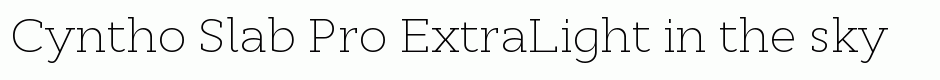 Cyntho Slab Pro ExtraLight