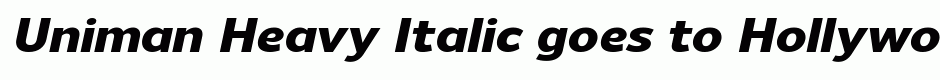 Uniman Heavy Italic