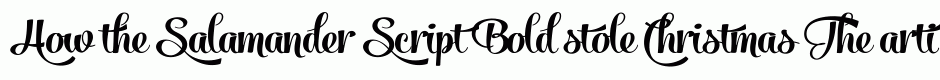 Salamander Script Bold