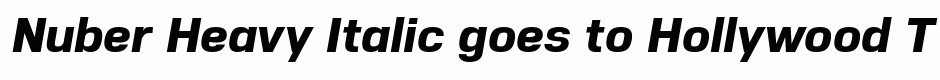 Nuber Heavy Italic