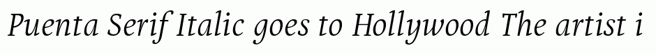 Puenta Serif Italic