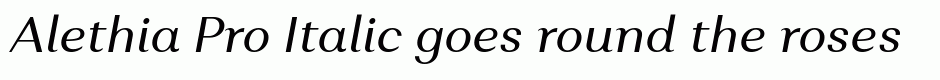 Alethia Pro Italic