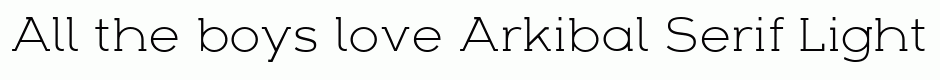 Arkibal Serif Light