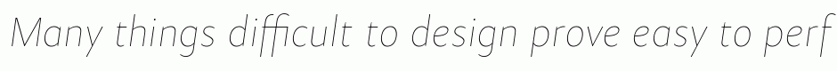 Samo Sans Pro Hair Italic