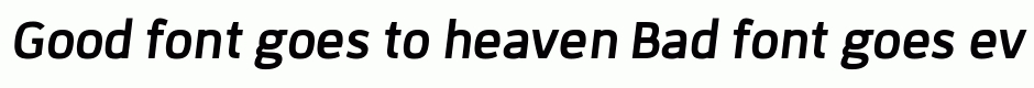 Korpo Sans bold italic