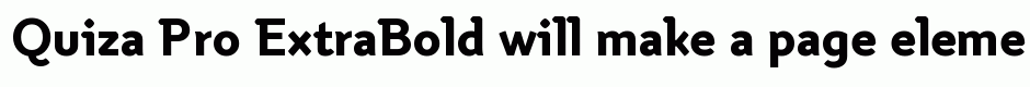 Quiza Pro ExtraBold