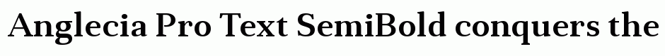 Anglecia Pro Text SemiBold