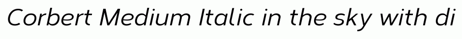 Corbert Medium Italic