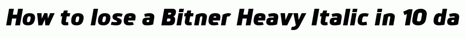 Bitner Heavy Italic