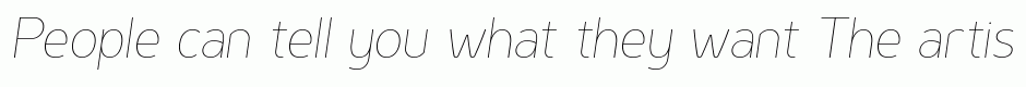 Genius Thin Italic