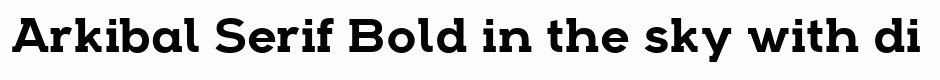 Arkibal Serif Bold