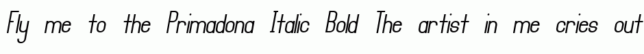 Primadona Italic Bold