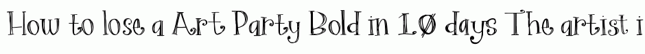 Art Party Bold