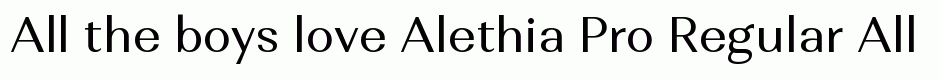 Alethia Pro Regular