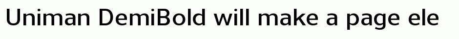 Uniman DemiBold