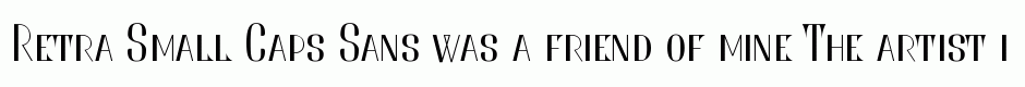 Retra Small Caps Sans