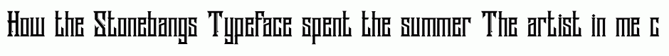 Stonebangs Typeface