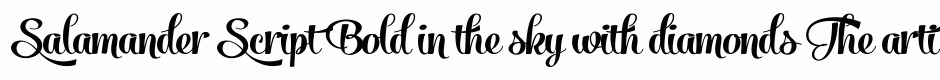 Salamander Script Bold
