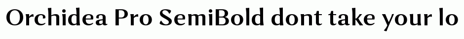 Orchidea Pro SemiBold