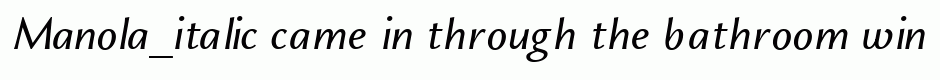 Manola_italic