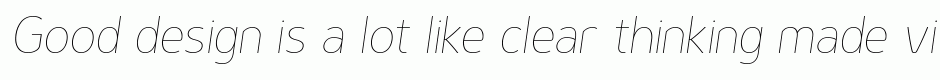Genius Thin Italic