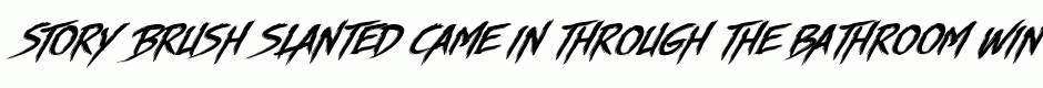 Story Brush Slanted