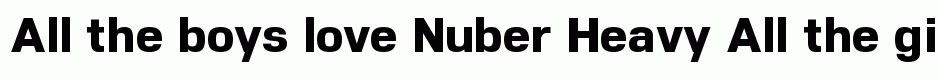Nuber Heavy