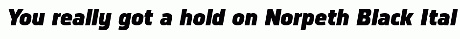 Norpeth Black Italic