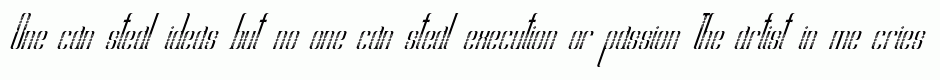 Hiroshi pattern italic