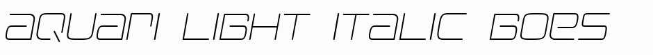 Aquari Light Italic