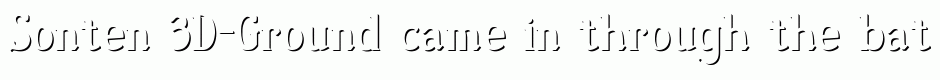 Sonten 3D-Ground
