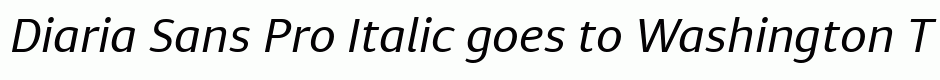 Diaria Sans Pro Italic