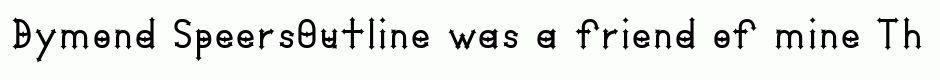 Dymond Speers-Outline