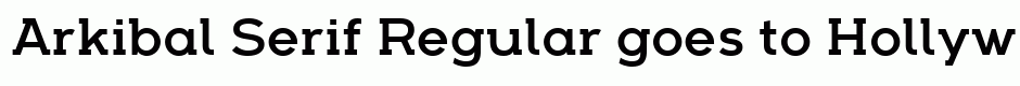 Arkibal Serif Regular