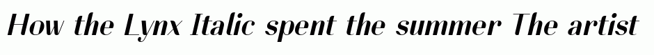 Lynx Italic